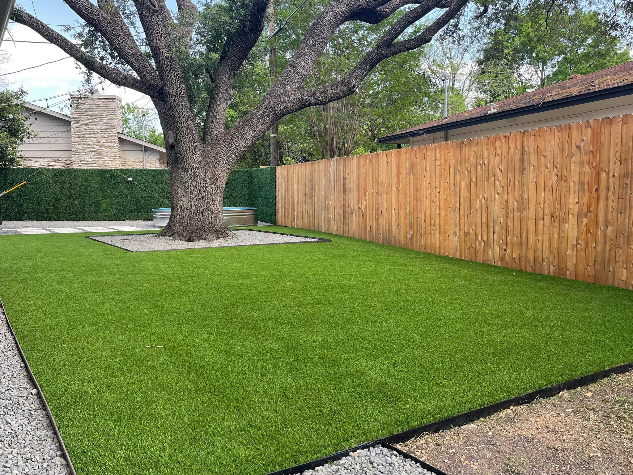 Backyard Turf Installation