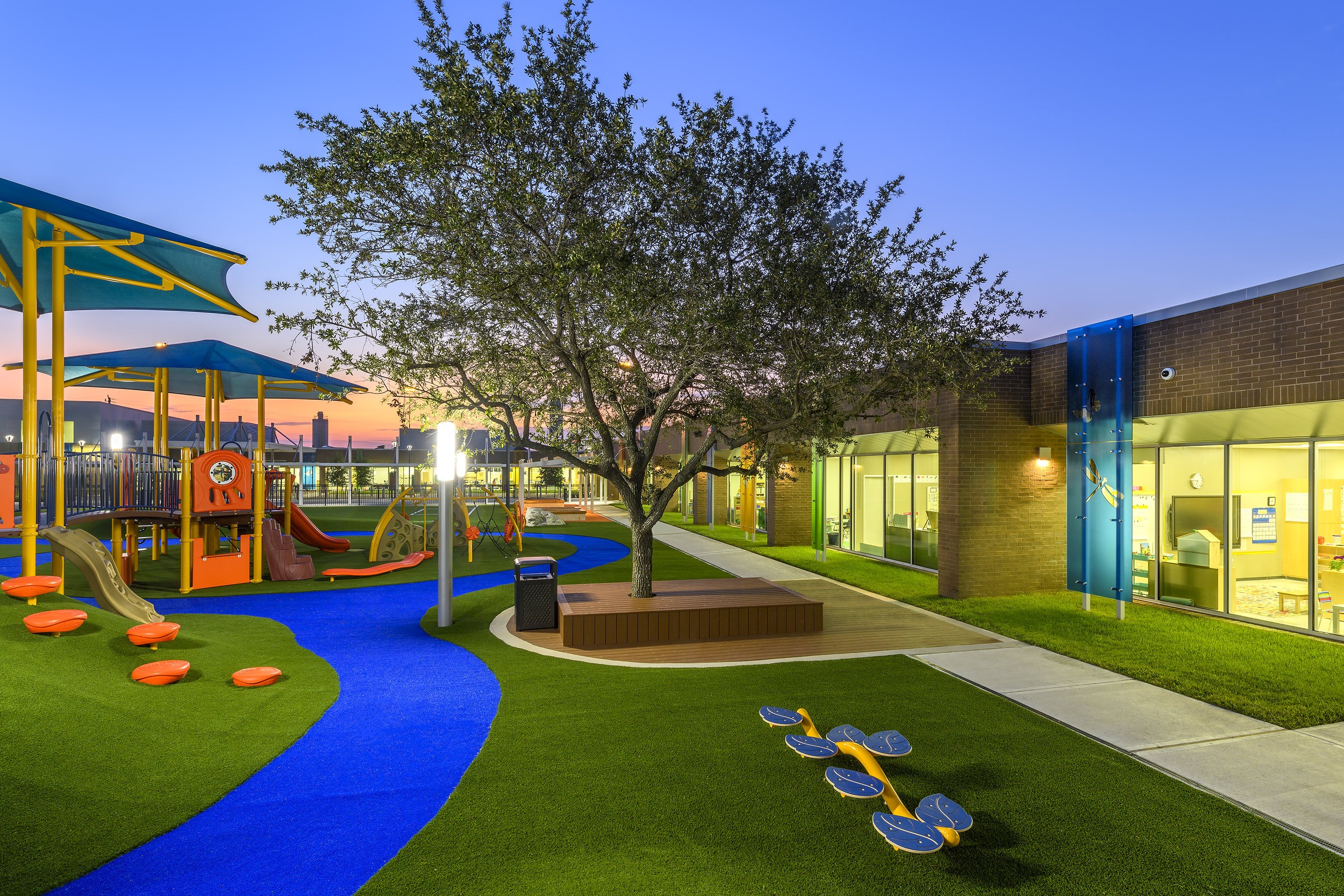 Safe playground artificial turf installation in Houston TX